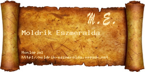 Moldrik Eszmeralda névjegykártya